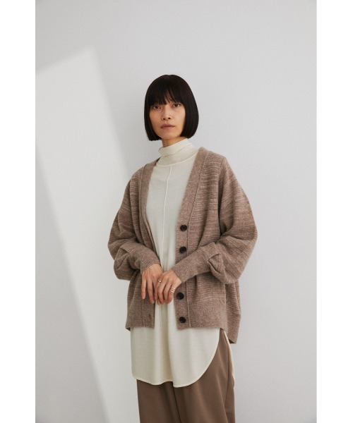 STYLEMIXER(スタイルミキサー)の「ミックスモヘアカーディガン(カーディガン/ボレロ・レディース・ブラック/ベージュ/グリーン・FREE)」の1枚目の写真