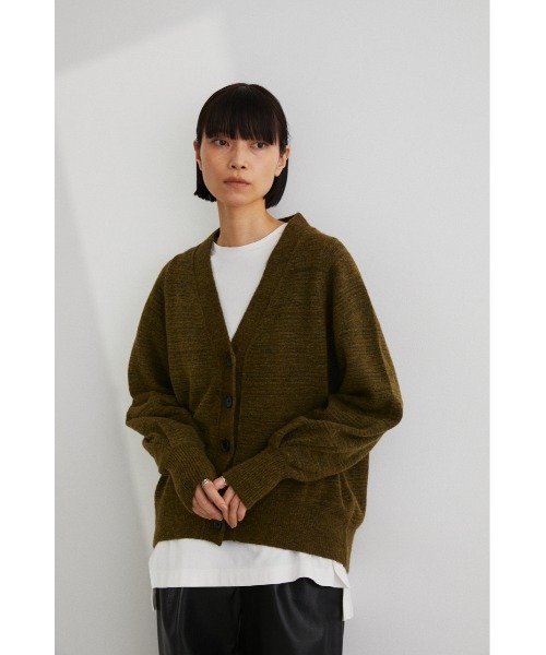 STYLEMIXER(スタイルミキサー)の「ミックスモヘアカーディガン(カーディガン/ボレロ・レディース・ブラック/ベージュ/グリーン・FREE)」の7枚目の写真