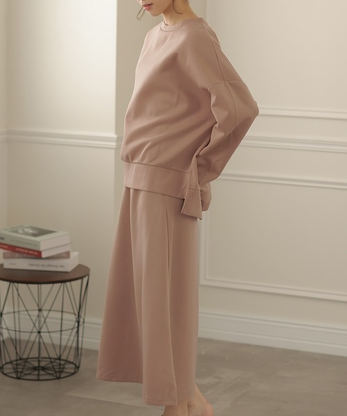 アシメ　セーター　ダンボールニット　スカート　サイズXS セットアップ　秋冬 セール】ロングスカートダンボールニットセットアップ（ニット