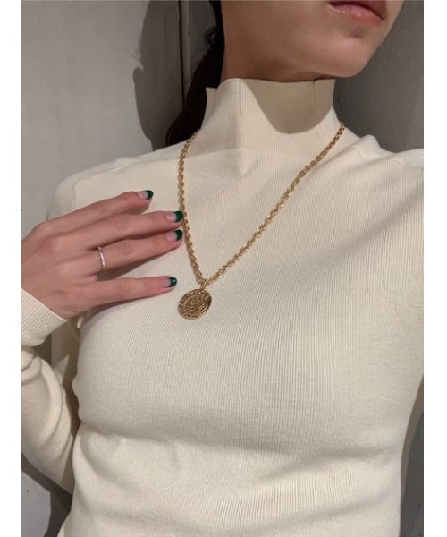 THROW by SLY（スローバイスライ）の「THROW CHAIN MEDAL N/C チェーン メダル ネックレス（ネックレス・レディース・ゴールド/シルバー・FREE）」の3枚目の写真