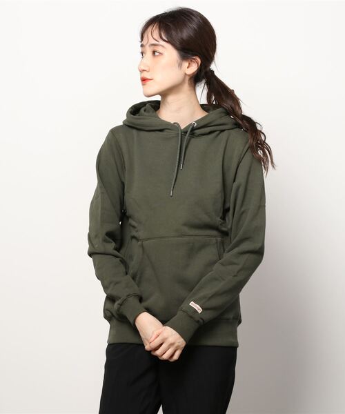 Goodwear(グッドウェア)の「『Goodwear/グッドウェア』WEB別注 USAコットン裏毛プルパーカー(パーカー・メンズ・ブラック/ベージュ/グレー/オフホワイト/カーキ/グレイッシュベージュ/ネイビー/チャコールグレー・S/M/L/XL)」の16枚目の写真