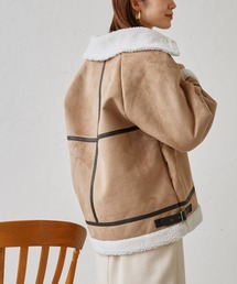 prose verse | スウェード×ボアB-3ジャケット(ムートンコート)