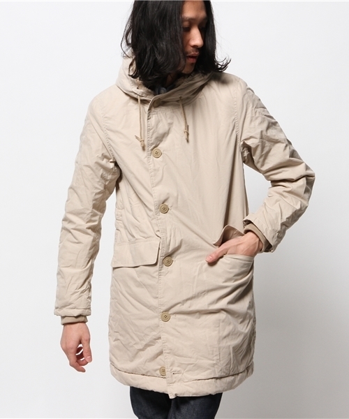 OUTLET(アウトレット)の「【Ciaopanic】中ボアミリタリーコート(ミリタリージャケット・メンズ・ブラック/アイボリー・LARGE/MEDIUM)」の2枚目の写真