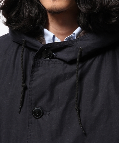OUTLET(アウトレット)の「【Ciaopanic】中ボアミリタリーコート(ミリタリージャケット・メンズ・ブラック/アイボリー・LARGE/MEDIUM)」の7枚目の写真