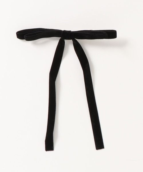 apres jour（アプレジュール）の「【apres jour×ARIAZ】ベロアリボンヘアピン（ヘアピン・レディース・ブラック/ベージュ/ダークブラウン/ボルドー/モカ/スモークピンク・FREE）」の9枚目の写真
