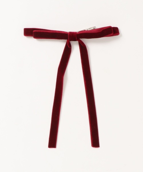 apres jour（アプレジュール）の「【apres jour×ARIAZ】ベロアリボンヘアピン（ヘアピン・レディース・ブラック/ベージュ/ダークブラウン/ボルドー/モカ/スモークピンク・FREE）」の14枚目の写真