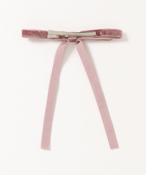 apres jour（アプレジュール）の「【apres jour×ARIAZ】ベロアリボンヘアピン（ヘアピン・レディース・ブラック/ベージュ/ダークブラウン/ボルドー/モカ/スモークピンク・FREE）」の15枚目の写真