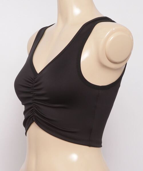 Reebok(リーボック)の「スタジオ ラッシュ クロップド タンク トップ / Studio Ruched Cropped Tank Top(タンクトップ・レディース・ライトグレー/ブラック・SMALL/MEDIUM/LARGE/X-LARGE/X-SMALL)」の10枚目の写真