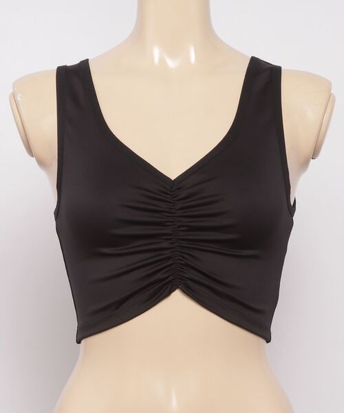 Reebok(リーボック)の「スタジオ ラッシュ クロップド タンク トップ / Studio Ruched Cropped Tank Top(タンクトップ・レディース・ライトグレー/ブラック・SMALL/MEDIUM/LARGE/X-LARGE/X-SMALL)」の12枚目の写真