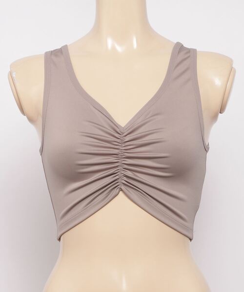 Reebok(リーボック)の「スタジオ ラッシュ クロップド タンク トップ / Studio Ruched Cropped Tank Top(タンクトップ・レディース・ライトグレー/ブラック・SMALL/MEDIUM/LARGE/X-LARGE/X-SMALL)」の8枚目の写真