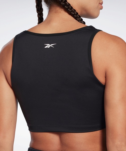 Reebok(リーボック)の「スタジオ ラッシュ クロップド タンク トップ / Studio Ruched Cropped Tank Top(タンクトップ・レディース・ライトグレー/ブラック・SMALL/MEDIUM/LARGE/X-LARGE/X-SMALL)」の13枚目の写真