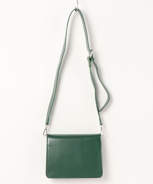 ENVYM（アンビー）の「スクエアフラップショルダーＢａｇ（ショルダーバッグ・レディース・ブラック/グリーン・FREE）」の9枚目の写真