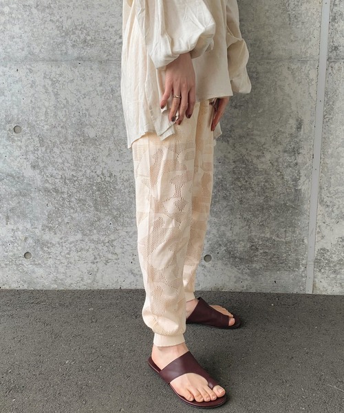 ランダムパターンサマーニットジョガーパンツ（その他パンツ）｜select