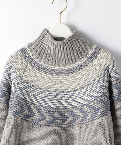 UNITED ARROWS LTD. OUTLET（ユナイテッドアローズアウトレット）の「＜A DAY IN THE LIFE＞フェアアイル ハイネックニット（ニット/セーター・レディース・ブラック・FREE）」の3枚目の写真