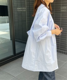 StyleSea | ベルト付きコットンブロードチュニックブラウス(シャツ/ブラウス)