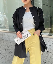 StyleSea | ベルト付きコットンブロードチュニックブラウス(シャツ/ブラウス)