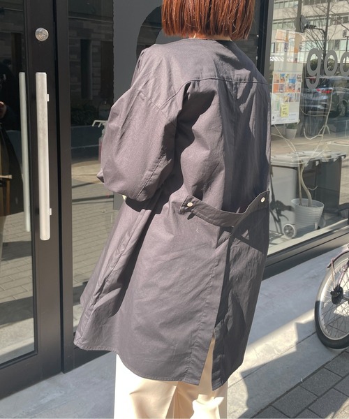 StyleSea(スタイルシー)の「ベルト付きコットンブロードチュニックブラウス(シャツ/ブラウス・レディース・ホワイト/ライトブルー/ブラック/ピンク/クリーム・MEDIUM)」の12枚目の写真