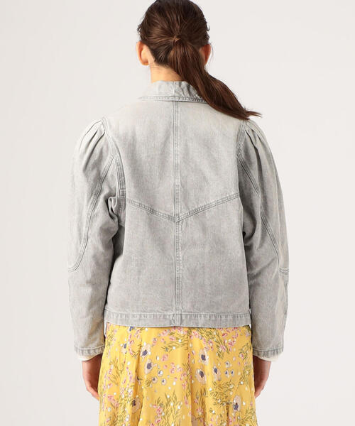 ISABEL MARANT(イザベルマラン)の「ISABEL MARANT KATIA コットン ブルゾン(デニムジャケット・レディース・ライトブルー/グレー・34)」の4枚目の写真