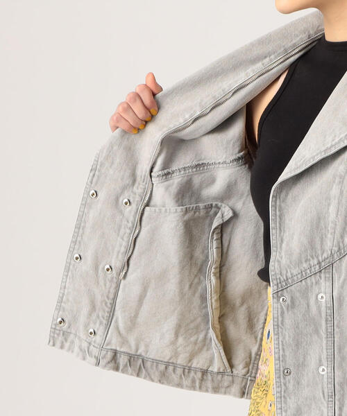 ISABEL MARANT(イザベルマラン)の「ISABEL MARANT KATIA コットン ブルゾン(デニムジャケット・レディース・ライトブルー/グレー・34)」の7枚目の写真