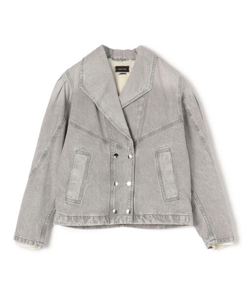 ISABEL MARANT(イザベルマラン)の「ISABEL MARANT KATIA コットン ブルゾン(デニムジャケット・レディース・ライトブルー/グレー・34)」の5枚目の写真