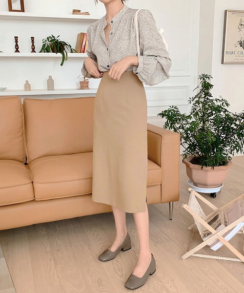 Dita（ディータ）の「スリットHラインミディスカート（スカート・レディース・ブラック/ベージュ・S/M/L/XL）」の10枚目の写真