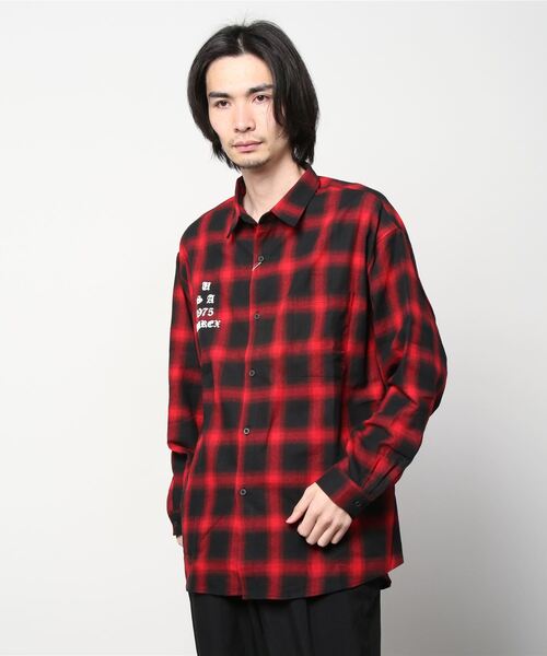 AVIREX（アヴィレックス）の「【直営店限定】チェックシャツ AVX / CHECK SHIRT AVX / アヴィレックス / AVIREX（シャツ/ブラウス・メンズ・グリーン/レッド・MEDIUM/LARGE）」の8枚目の写真