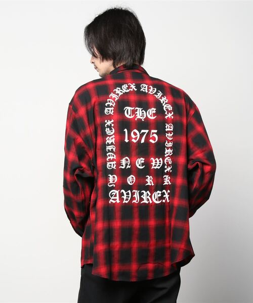 AVIREX（アヴィレックス）の「【直営店限定】チェックシャツ AVX / CHECK SHIRT AVX / アヴィレックス / AVIREX（シャツ/ブラウス・メンズ・グリーン/レッド・MEDIUM/LARGE）」の9枚目の写真