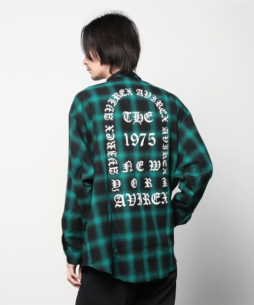AVIREX（アヴィレックス）の「【直営店限定】チェックシャツ AVX / CHECK SHIRT AVX / アヴィレックス / AVIREX（シャツ/ブラウス・メンズ・グリーン/レッド・MEDIUM/LARGE）」の7枚目の写真