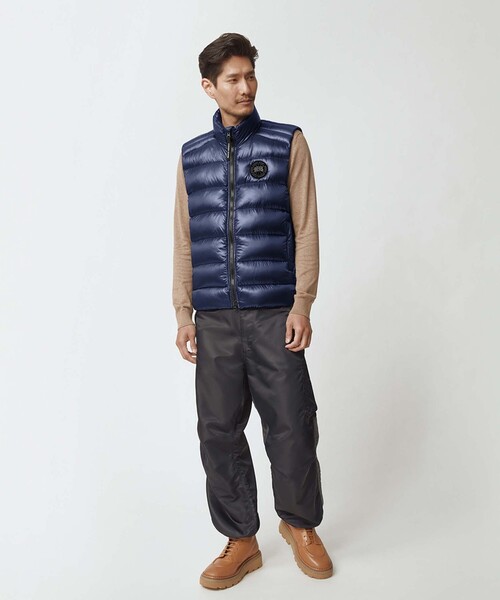 BEAUTY&YOUTH UNITED ARROWS（ビューティーアンドユースユナイテッドアローズ）の「＜CANADA GOOSE（カナダグース）＞ CROFTON VEST BD/クロフトン ベスト □□（ダウンベスト・メンズ・ネイビー/ブラック・M/S/L）」の7枚目の写真
