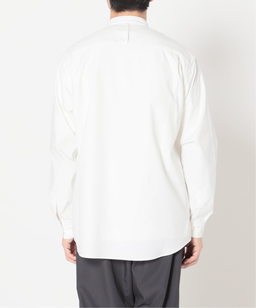 417 EDIFICE(フォーワンセブンエディフィス)の「【CAVE】 オックスバンドカラーシャツ(シャツ/ブラウス・メンズ・ホワイト/サックスブルー系・SMALL/MEDIUM/LARGE)」の16枚目の写真