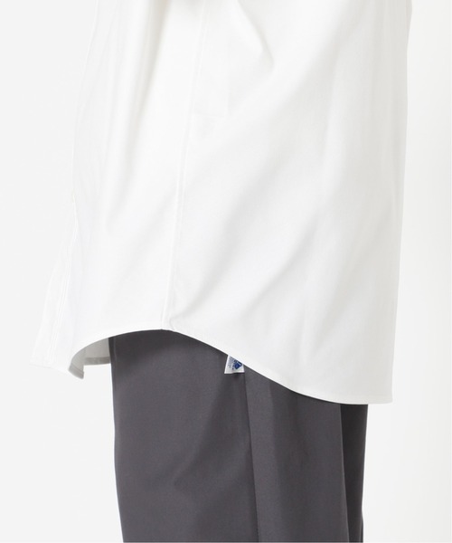 417 EDIFICE(フォーワンセブンエディフィス)の「【CAVE】 オックスバンドカラーシャツ(シャツ/ブラウス・メンズ・ホワイト/サックスブルー系・SMALL/MEDIUM/LARGE)」の15枚目の写真