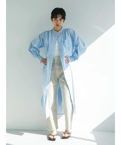 koe（コエ）の「ＴＣシャツワンピース*（ワンピース・レディース・グリーン/オレンジ/サックスブルー/オフホワイト・M）」の8枚目の写真