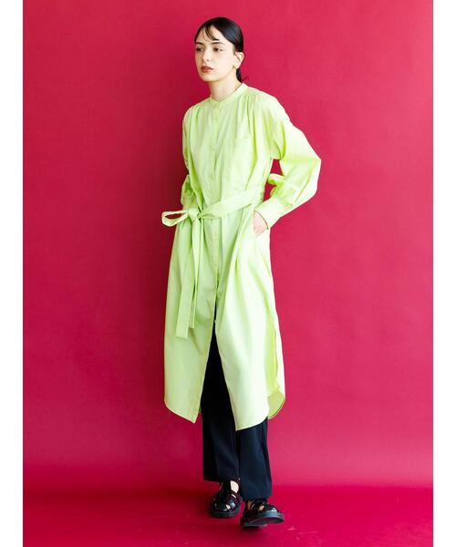 koe（コエ）の「ＴＣシャツワンピース*（ワンピース・レディース・グリーン/オレンジ/サックスブルー/オフホワイト・M）」の9枚目の写真