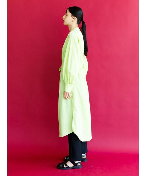 koe（コエ）の「ＴＣシャツワンピース*（ワンピース・レディース・グリーン/オレンジ/サックスブルー/オフホワイト・M）」の10枚目の写真