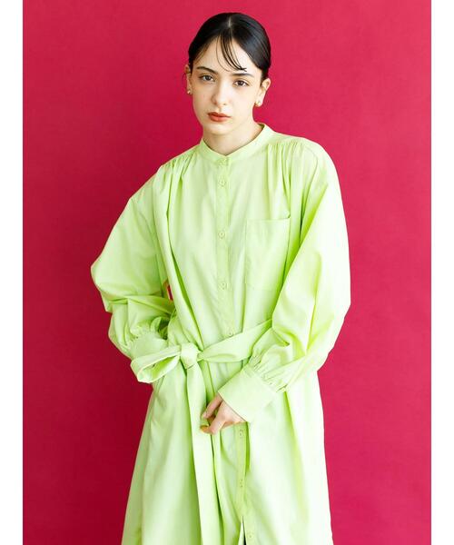 koe（コエ）の「ＴＣシャツワンピース*（ワンピース・レディース・グリーン/オレンジ/サックスブルー/オフホワイト・M）」の12枚目の写真