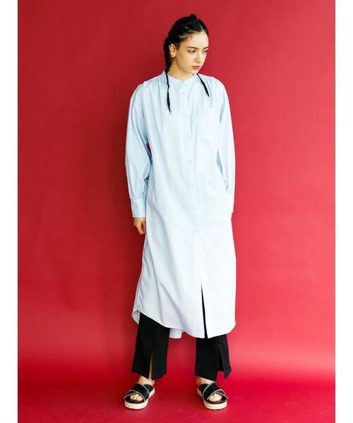 koe（コエ）の「ＴＣシャツワンピース*（ワンピース・レディース・グリーン/オレンジ/サックスブルー/オフホワイト・M）」の21枚目の写真