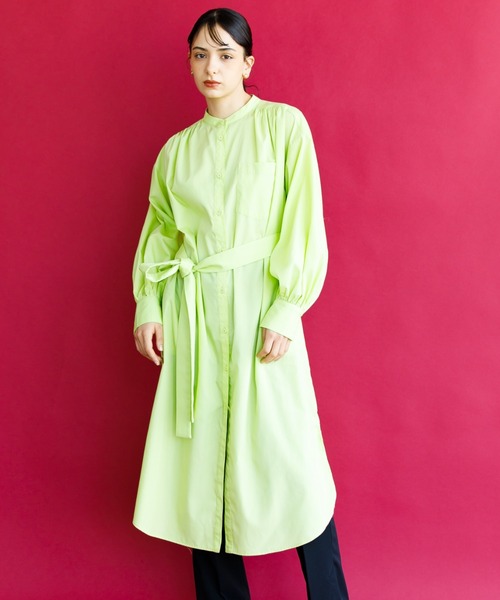 koe（コエ）の「ＴＣシャツワンピース*（ワンピース・レディース・グリーン/オレンジ/サックスブルー/オフホワイト・M）」の3枚目の写真