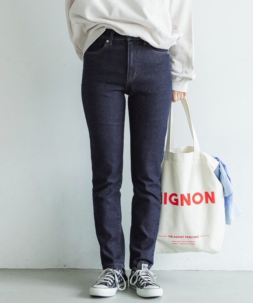 coca（coca）（コカ）の「＼新色登場／ぐんぐんストレッチ入りスキニーデニム（デニムパンツ・レディース・ライトブルー/インディゴブルー・S/M/L）」の2枚目の写真