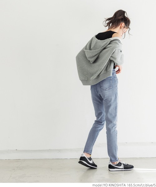 coca（coca）（コカ）の「＼新色登場／ぐんぐんストレッチ入りスキニーデニム（デニムパンツ・レディース・ライトブルー/インディゴブルー・S/M/L）」の9枚目の写真