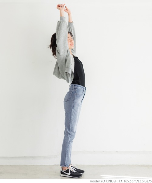 coca（coca）（コカ）の「＼新色登場／ぐんぐんストレッチ入りスキニーデニム（デニムパンツ・レディース・ライトブルー/インディゴブルー・S/M/L）」の10枚目の写真