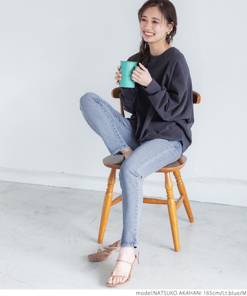 coca（coca）（コカ）の「＼新色登場／ぐんぐんストレッチ入りスキニーデニム（デニムパンツ・レディース・ライトブルー/インディゴブルー・S/M/L）」の14枚目の写真