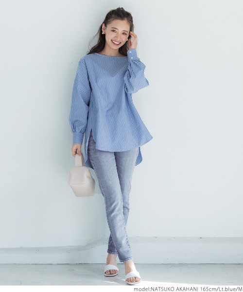 coca（coca）（コカ）の「＼新色登場／ぐんぐんストレッチ入りスキニーデニム（デニムパンツ・レディース・ライトブルー/インディゴブルー・S/M/L）」の15枚目の写真