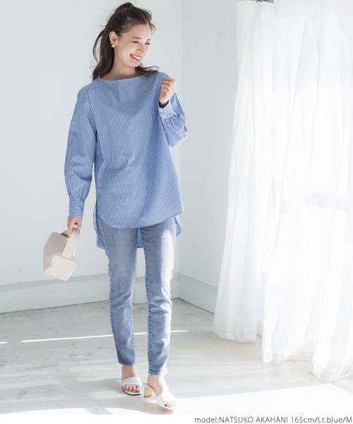 coca（coca）（コカ）の「＼新色登場／ぐんぐんストレッチ入りスキニーデニム（デニムパンツ・レディース・ライトブルー/インディゴブルー・S/M/L）」の18枚目の写真