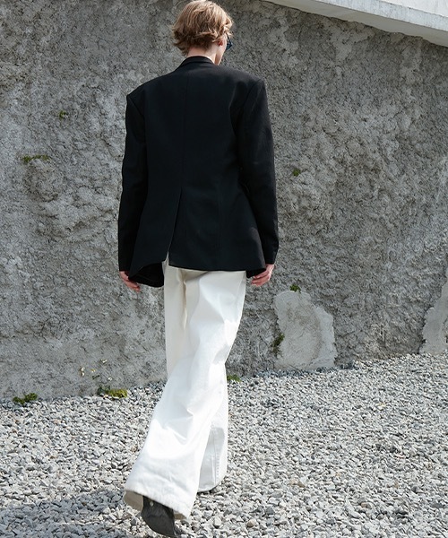 MIXSEVEN（ミックスセブン）の「ハイウェストホワイトワイドデニム　MX22SS20 【MIX SEVEN】【2022SS】（デニムパンツ・メンズ・ホワイト・L/S/M）」の11枚目の写真