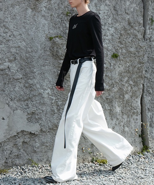 MIXSEVEN（ミックスセブン）の「ハイウェストホワイトワイドデニム　MX22SS20 【MIX SEVEN】【2022SS】（デニムパンツ・メンズ・ホワイト・L/S/M）」の10枚目の写真