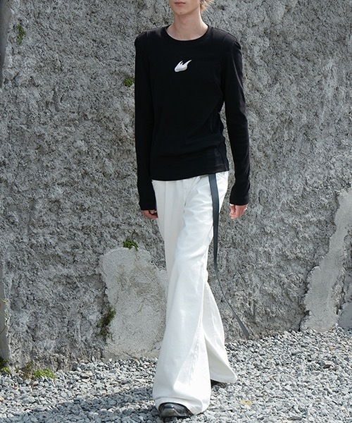 MIXSEVEN（ミックスセブン）の「ハイウェストホワイトワイドデニム　MX22SS20 【MIX SEVEN】【2022SS】（デニムパンツ・メンズ・ホワイト・L/S/M）」の5枚目の写真