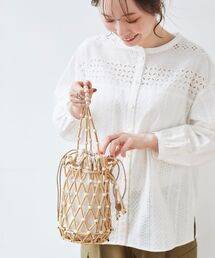 le.coeur blanc | BAGMATI ウッドビーズバッグ(かごバッグ)