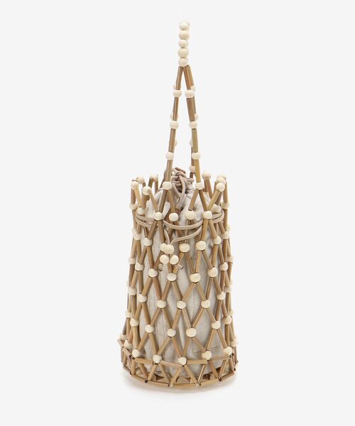 le.coeur blanc（ルクールブラン）の「BAGMATI ウッドビーズバッグ（かごバッグ・レディース・オフホワイト・FREE）」の12枚目の写真