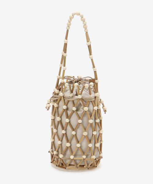 le.coeur blanc（ルクールブラン）の「BAGMATI ウッドビーズバッグ（かごバッグ・レディース・オフホワイト・FREE）」の13枚目の写真