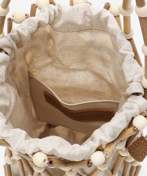 le.coeur blanc（ルクールブラン）の「BAGMATI ウッドビーズバッグ（かごバッグ・レディース・オフホワイト・FREE）」の16枚目の写真